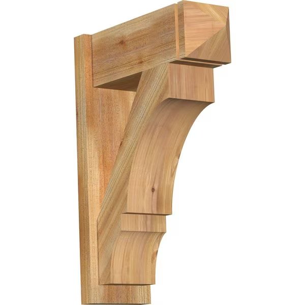 Balboa Rough Sawn Arts and Crafts Outlooker, Western Red Cedar, 8